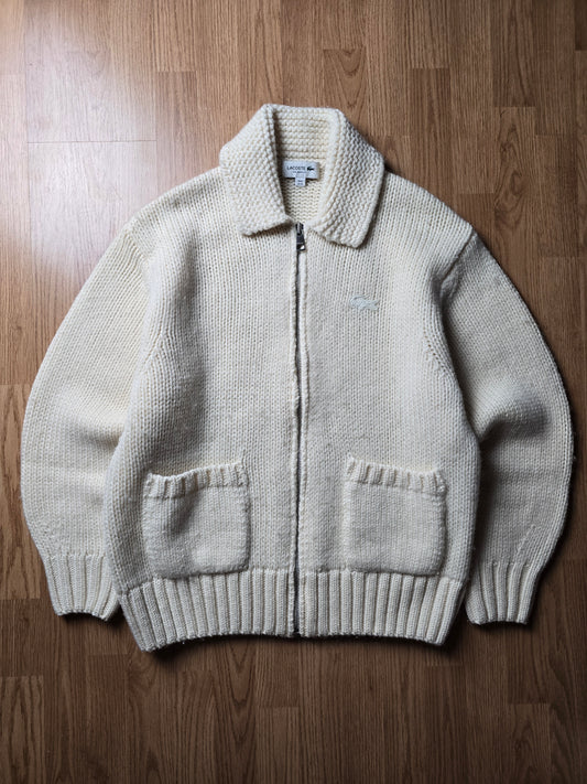 Lacoste Heavyweight Wool Zip Cardigan (M/L)