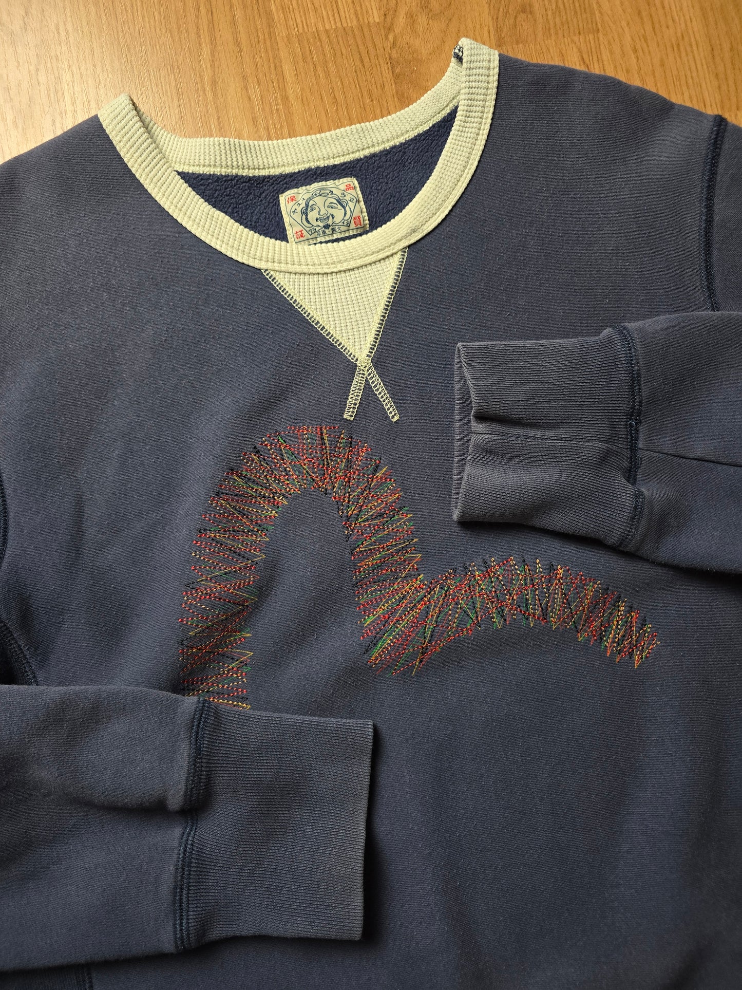 00s Evisu Embroidered Gull Crewneck Sweatshirt (L)