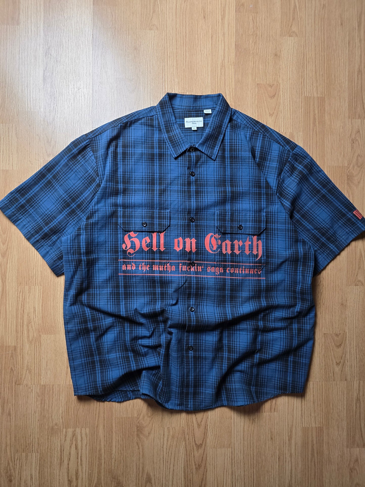 Supreme x Bernadette Corporation S/S Plaid Work Shirt (XL)