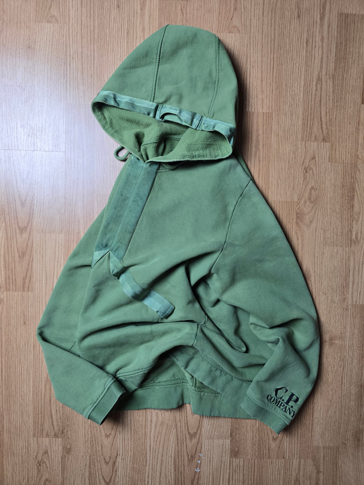 C.P. Company Technical Embroidered Spellout Hoodie (L)