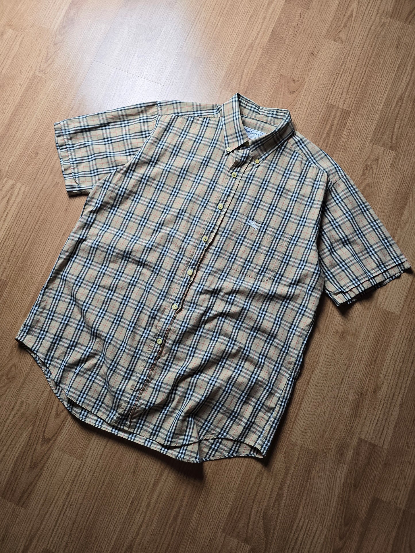 Vintage Burberry SS Nova Check Flannel Shirt (L)