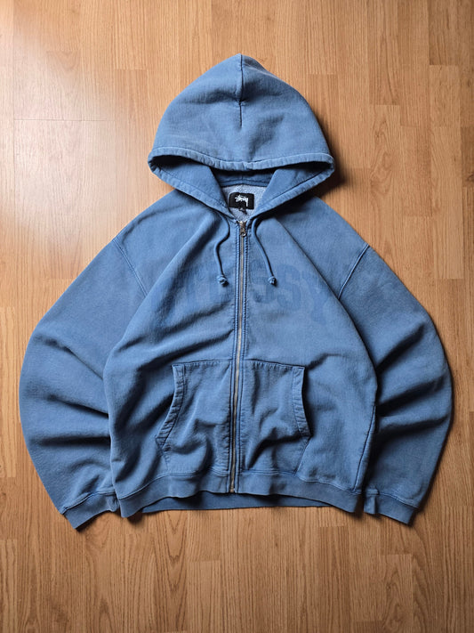 Stussy Faded Graphic Zip Hoodie (M)