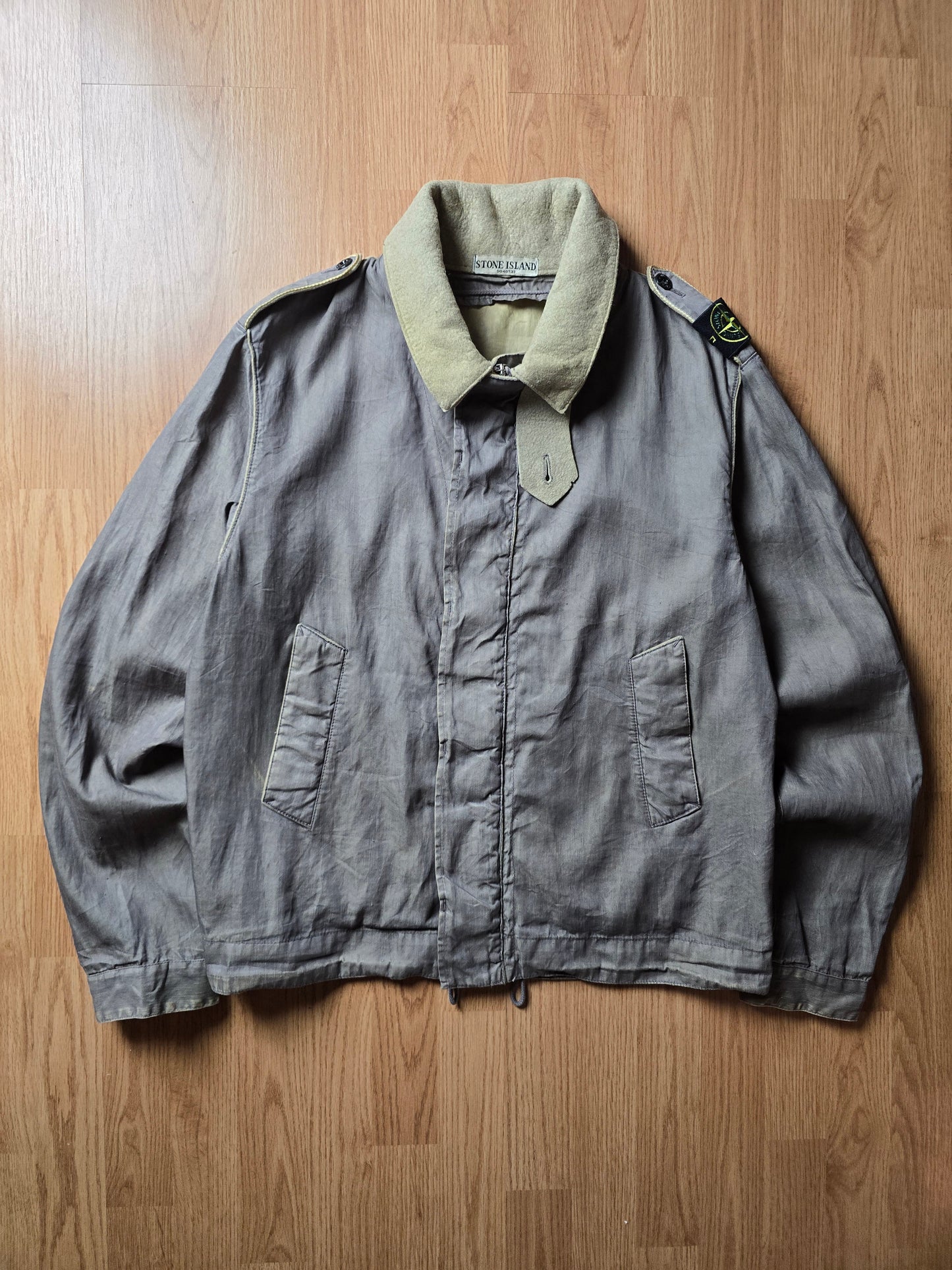 Stone Island AW06 Spalmatura Coated Lino Mix Dutch Rope Jacket (L/M)