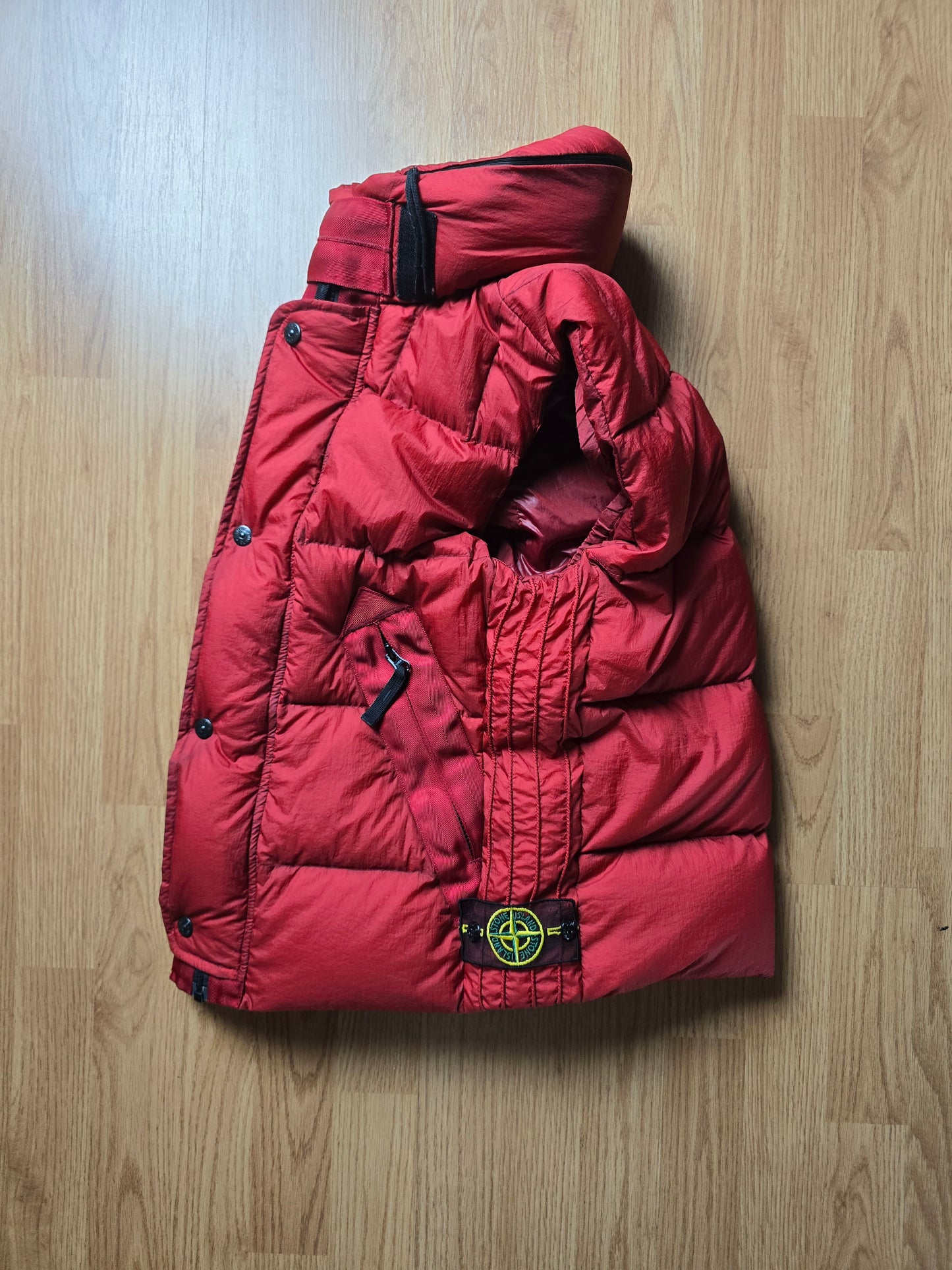 Stone Island AW09 Opaque Nylon Tella Down Mesh Badge Gilet (S)