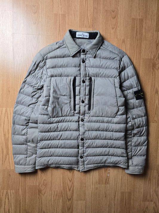 Stone Island Garment Dyed Micro Yarn Down Overshirt Jacket (S)