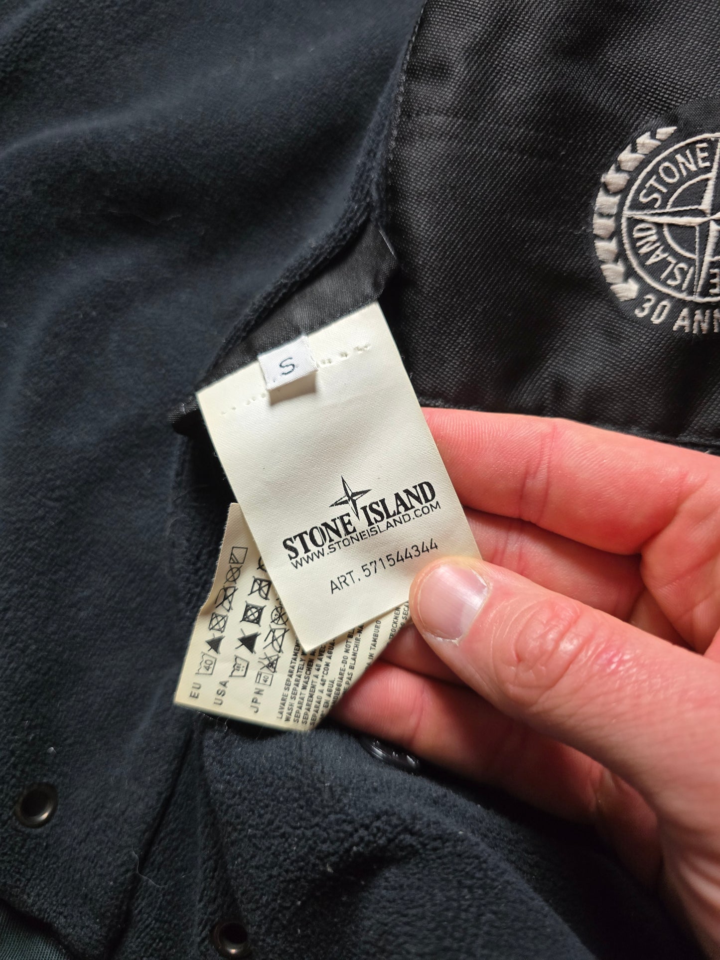 Stone Island 30th Anniversary Liquid Reflective Jacket (S)