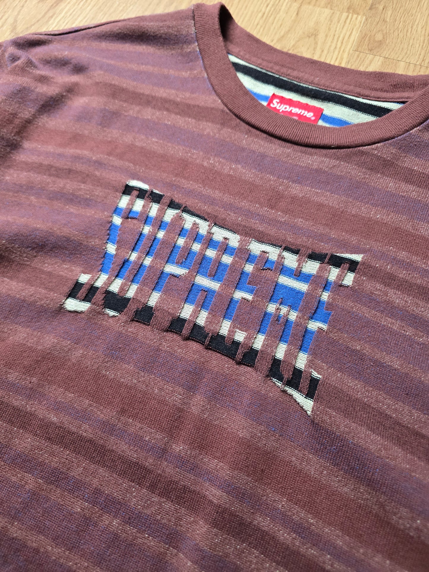 Supreme Inverted Stripe S/S Tee (L)