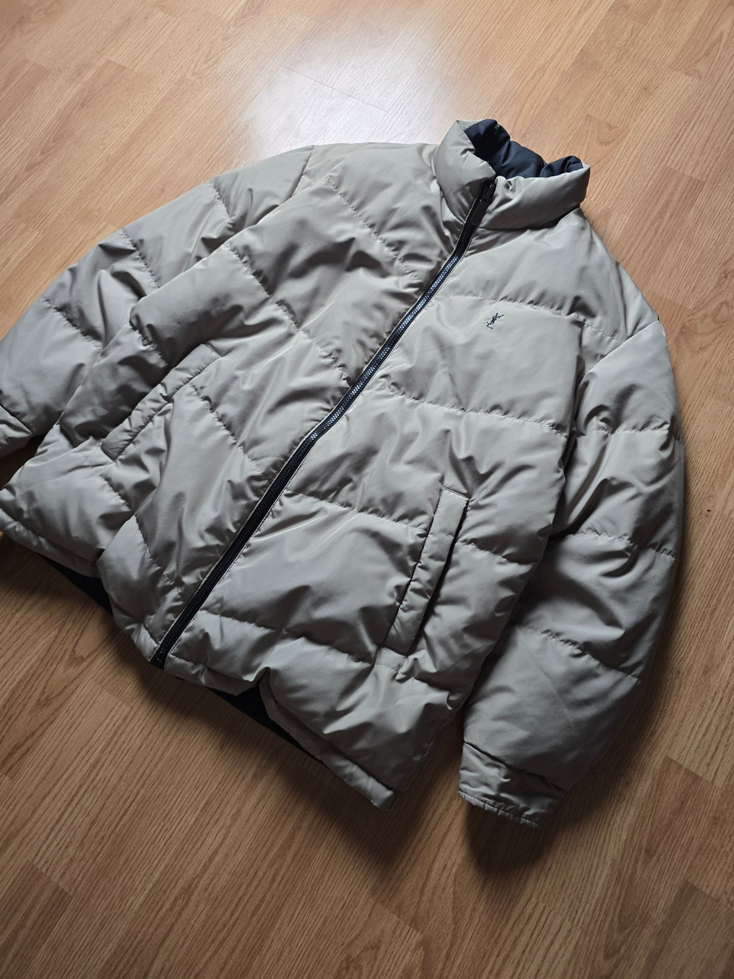 Vintage YSL Reversible Down Puffer Jacket (L)
