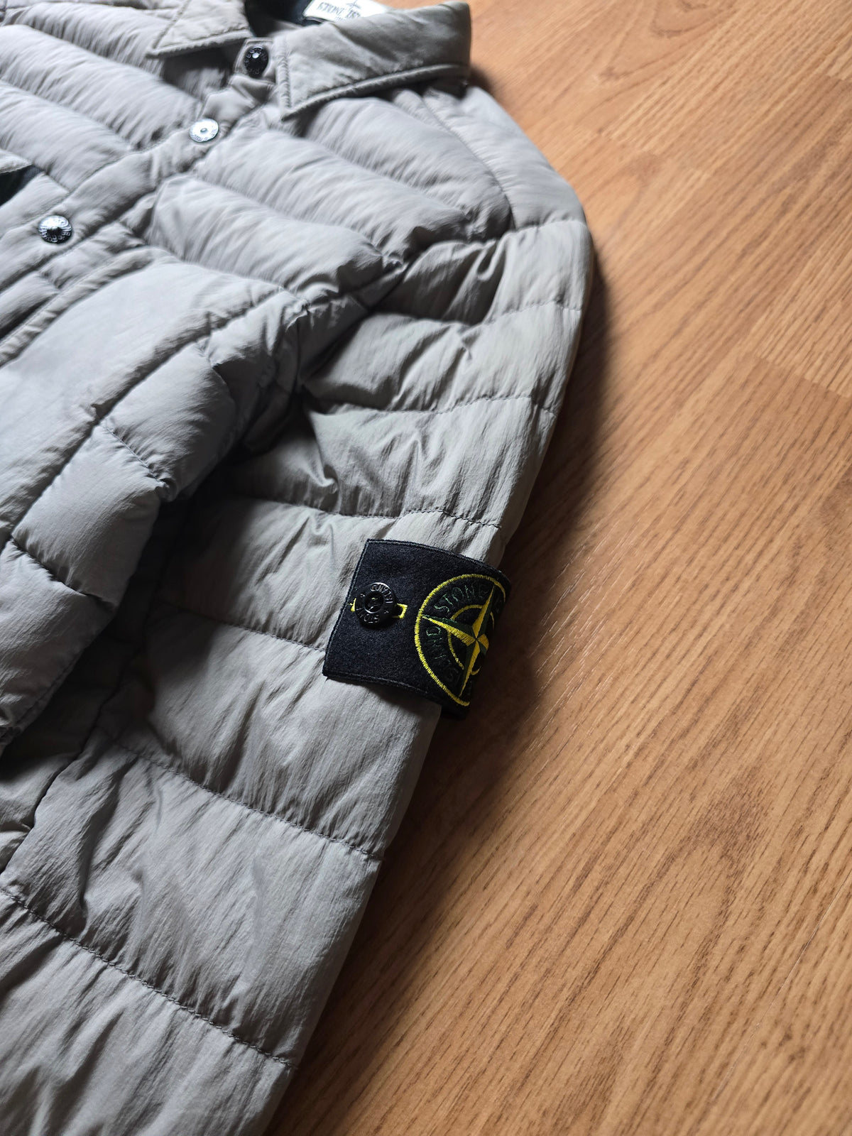 Stone Island Garment Dyed Micro Yarn Down Overshirt Jacket (S)
