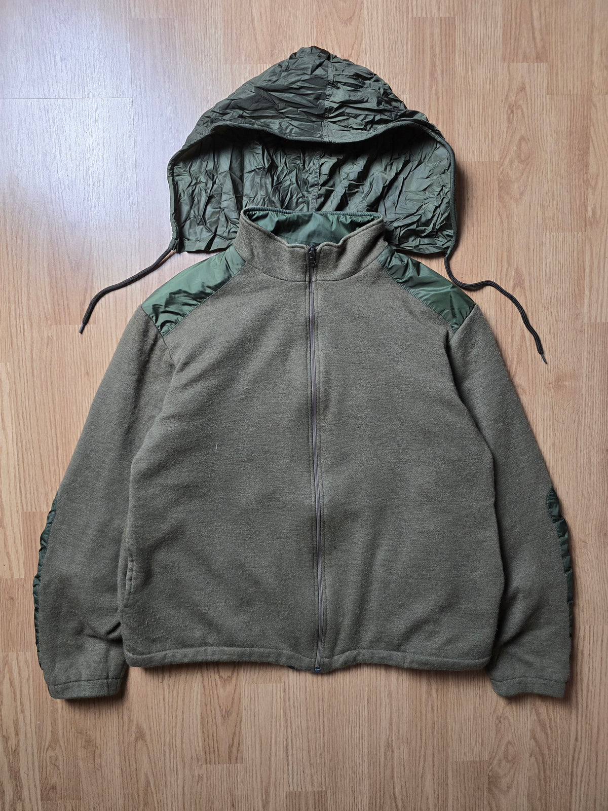 Prada Padded Wool & Nylon Reversible Hybrid Jacket (M)