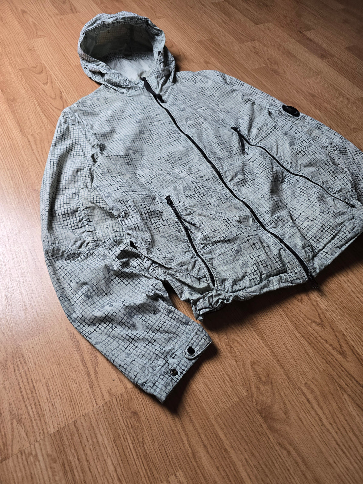 C.P. Company 50 Fili Grid Camo Lens Jacket (M)