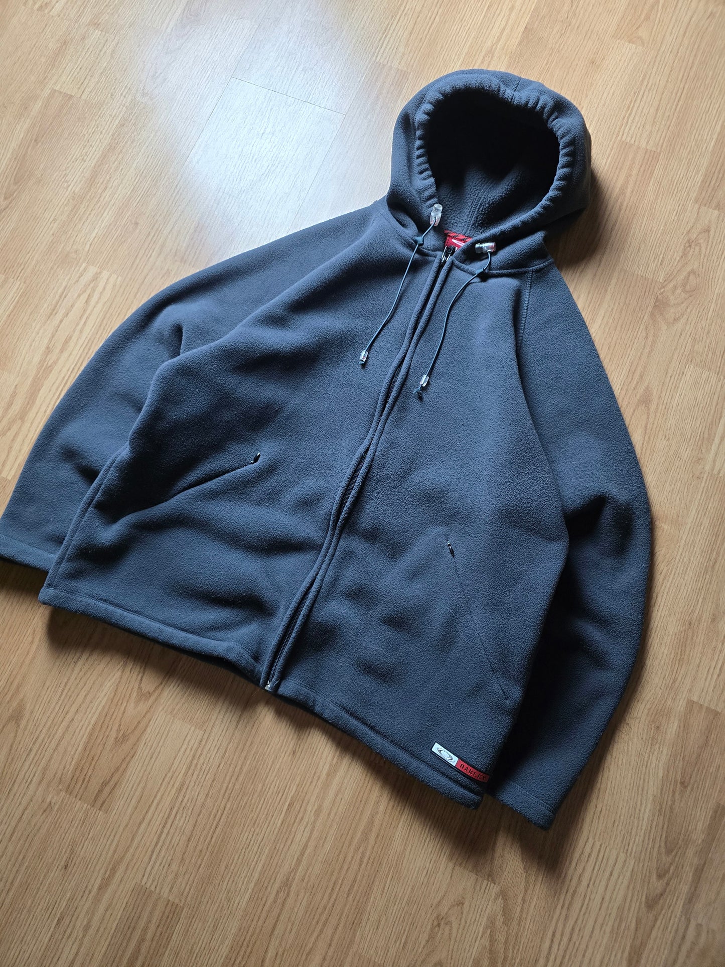 Vintage Oakley Zip-Up Technical Fleece Hoodie (L)