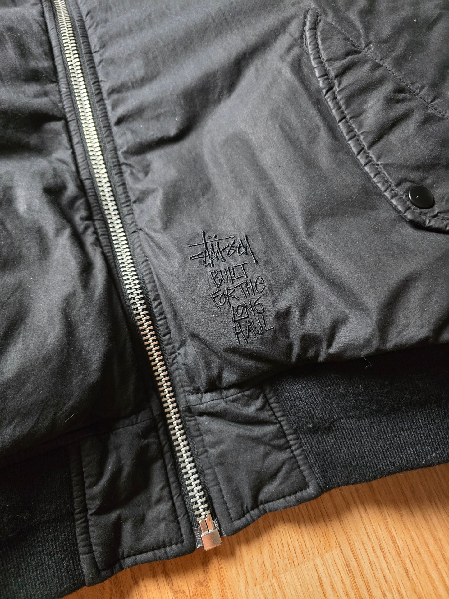 Stussy Reversible Waxed Built Bomber Jacket (XL)