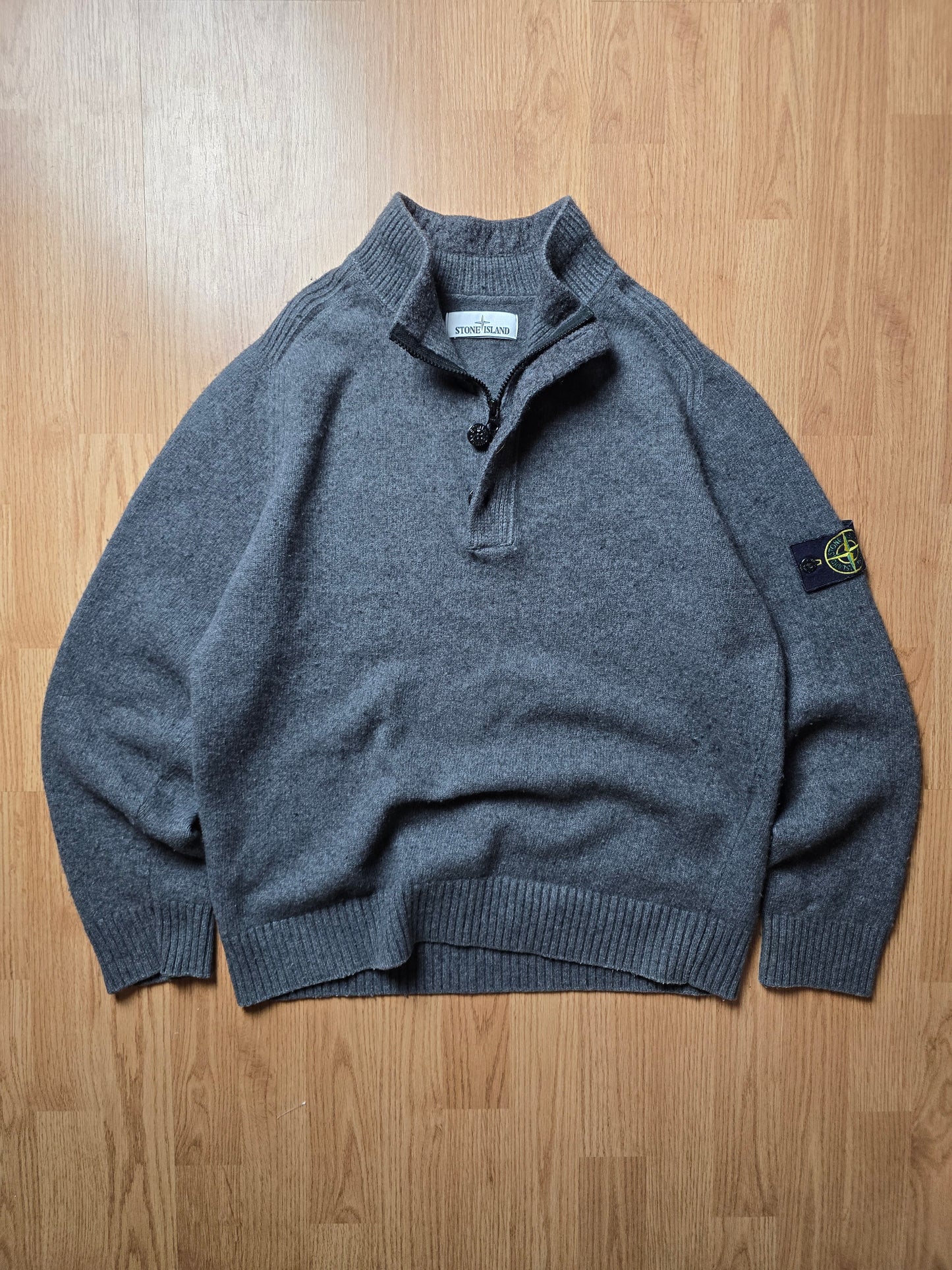 Stone Island Quater Zip Wool Blend Jumper (M/L)