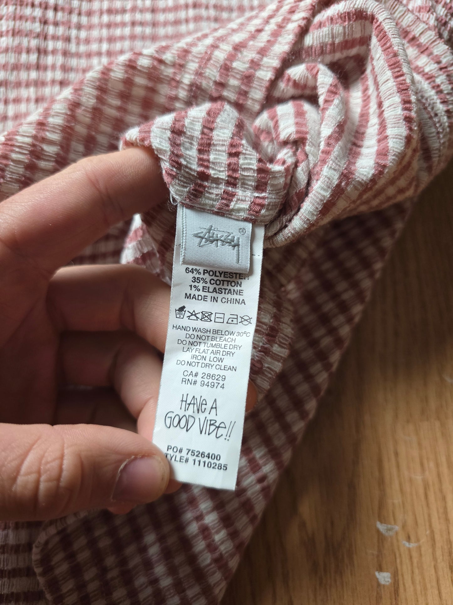 Stussy Wrinkly Gingham SS Shirt (M/L)