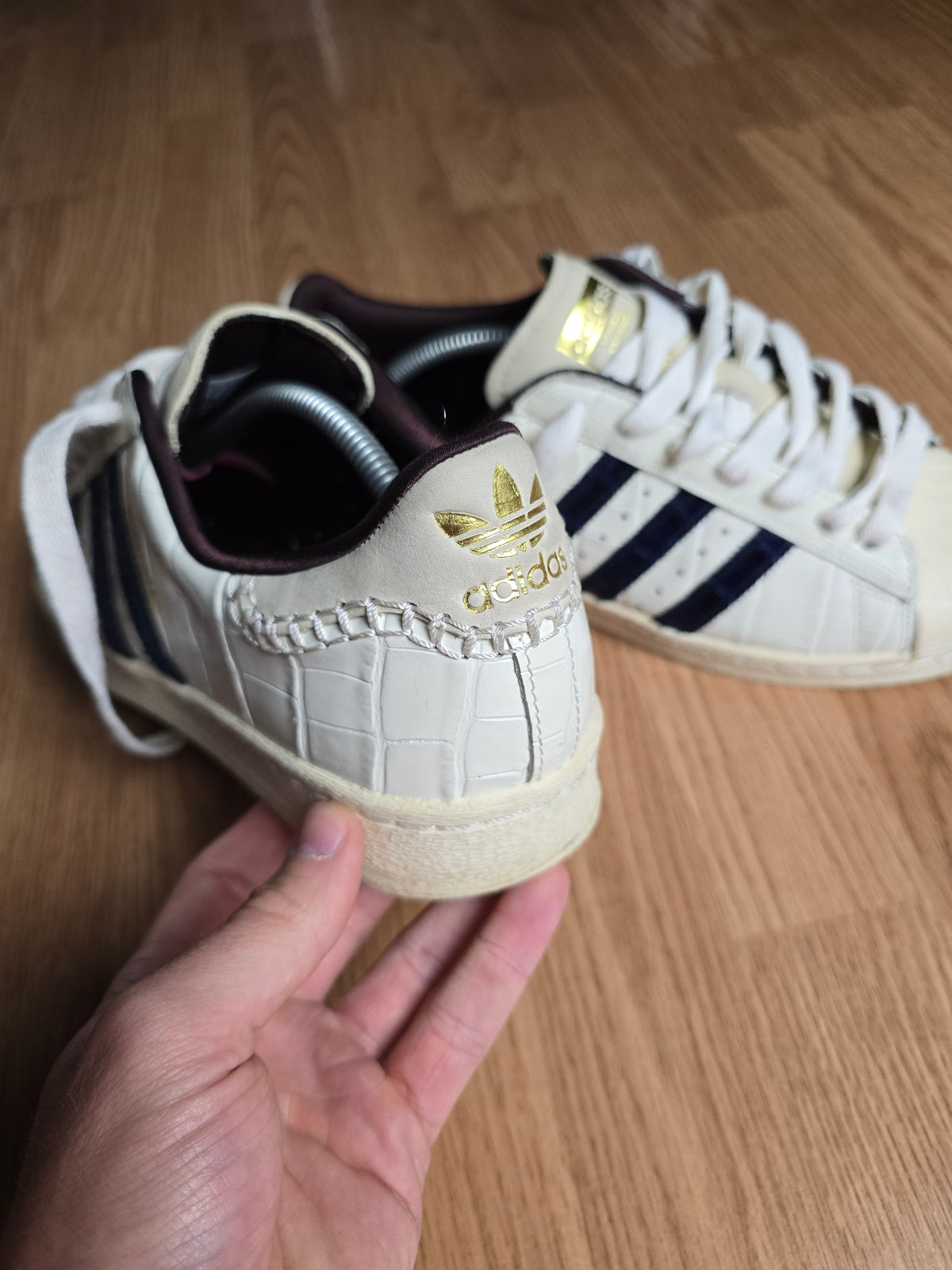 Adidas x Wales Bonner Superstar "White Croc" (UK9)