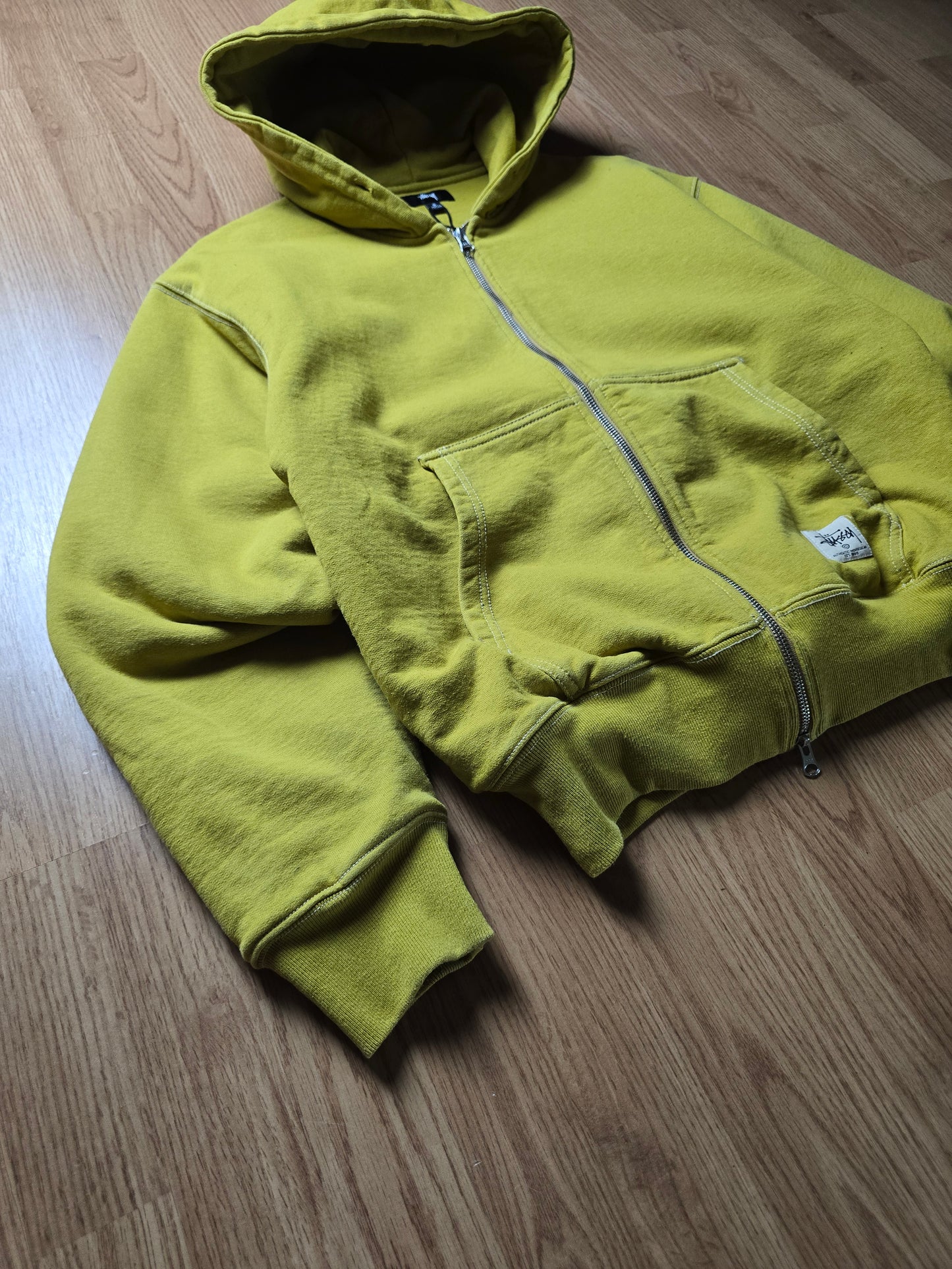 Stussy 'Double Face Label Zip' Heavyweight Hoodie (S/M)