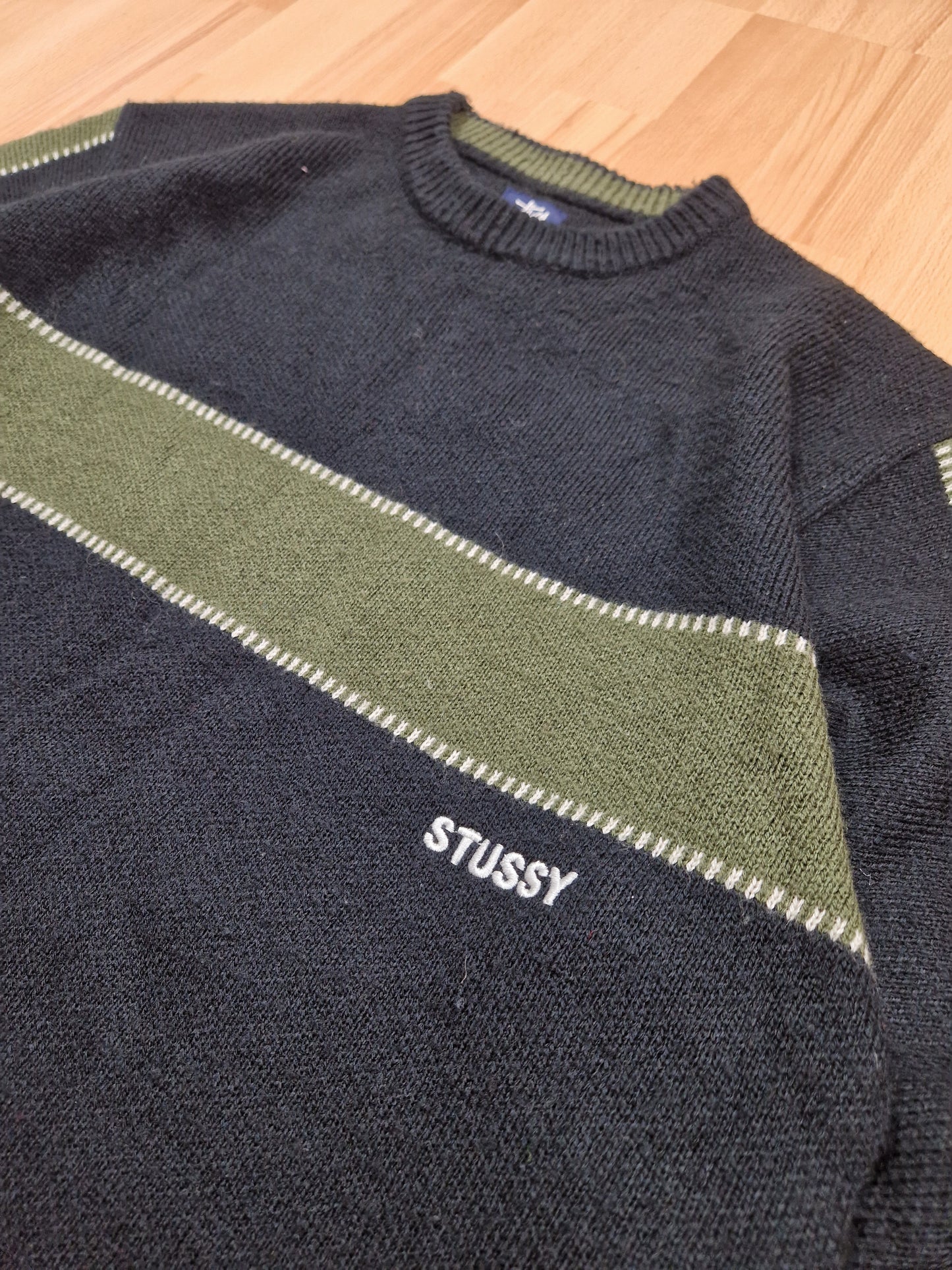 RARE Vintage Stussy Knit Sweater (M)
