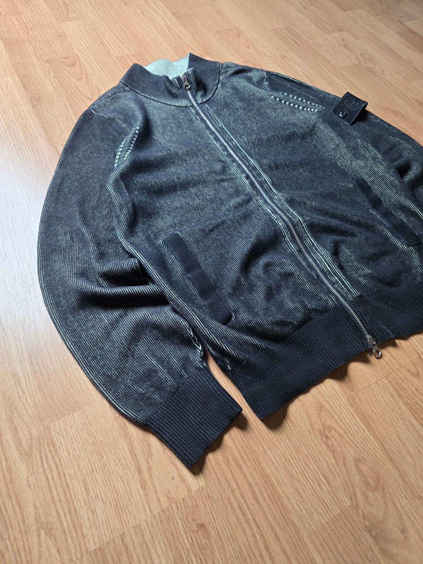 Stone Island Shadow Project Vanisé Knit Zip Track Jacket (S)