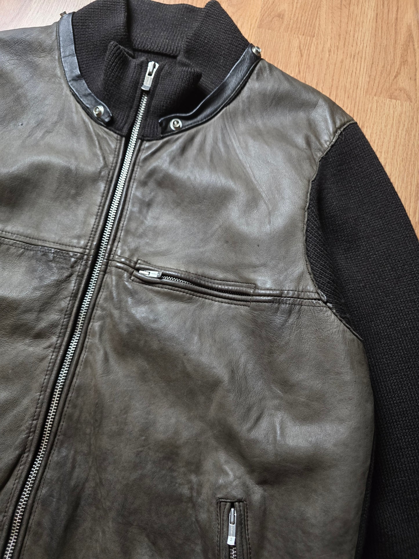C.P. Company AW06 Leather & Wool Hybrid Jacket (M)