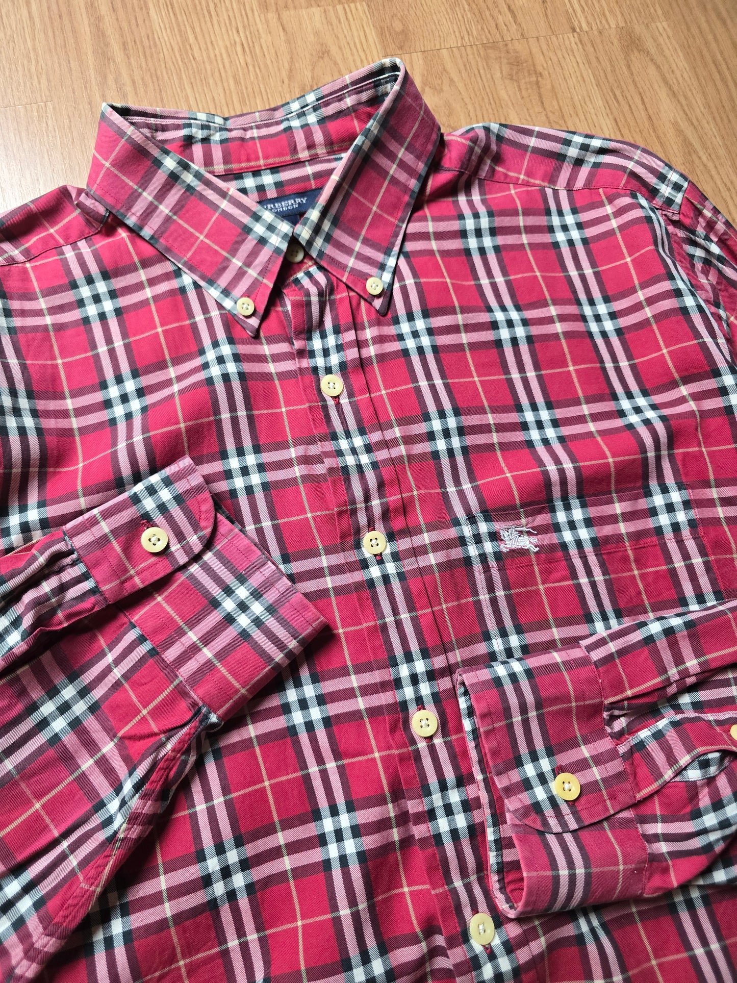 Vintage Burberry LS Nova Check Flannel Shirt (L)
