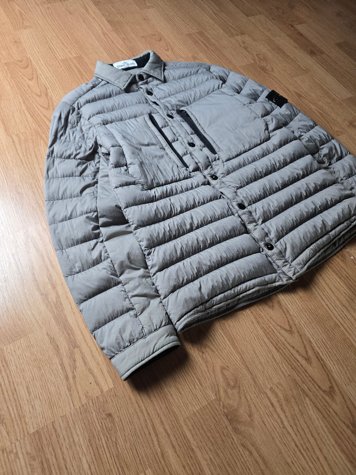 Stone Island Garment Dyed Micro Yarn Down Overshirt Jacket (S)