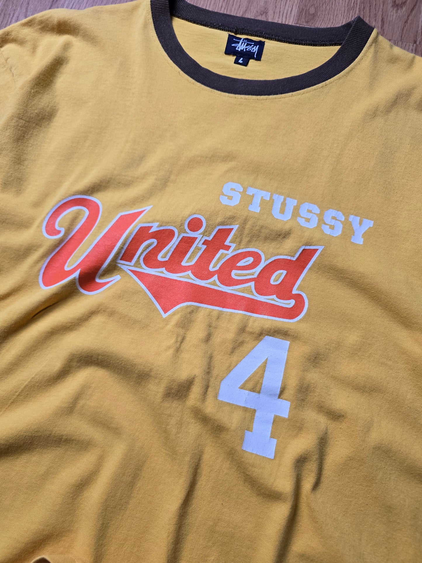 90s Stussy Sport Ringer Tee (L)