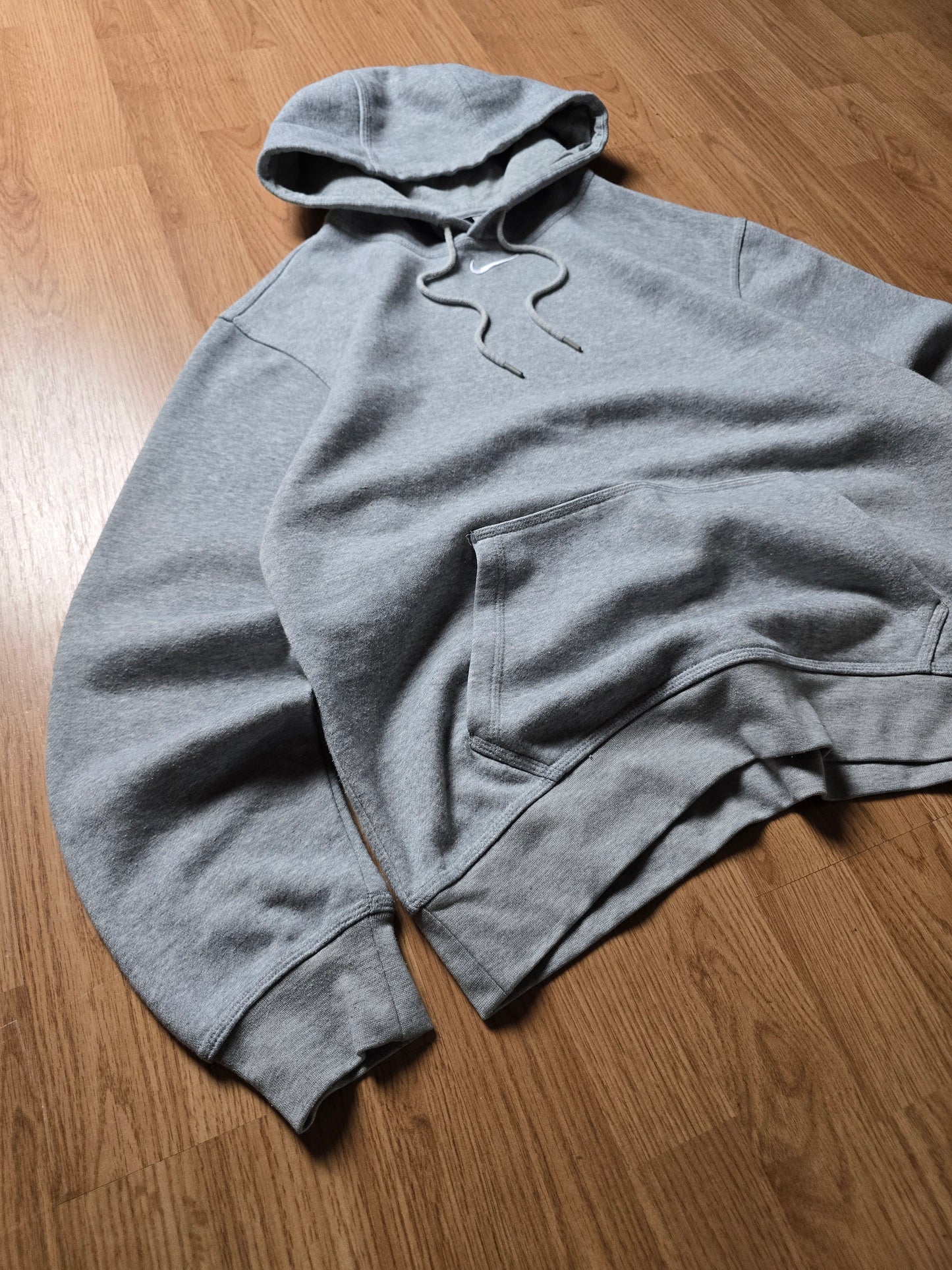 00s Nike Centre Swoosh Embroidered Hoodie (M)
