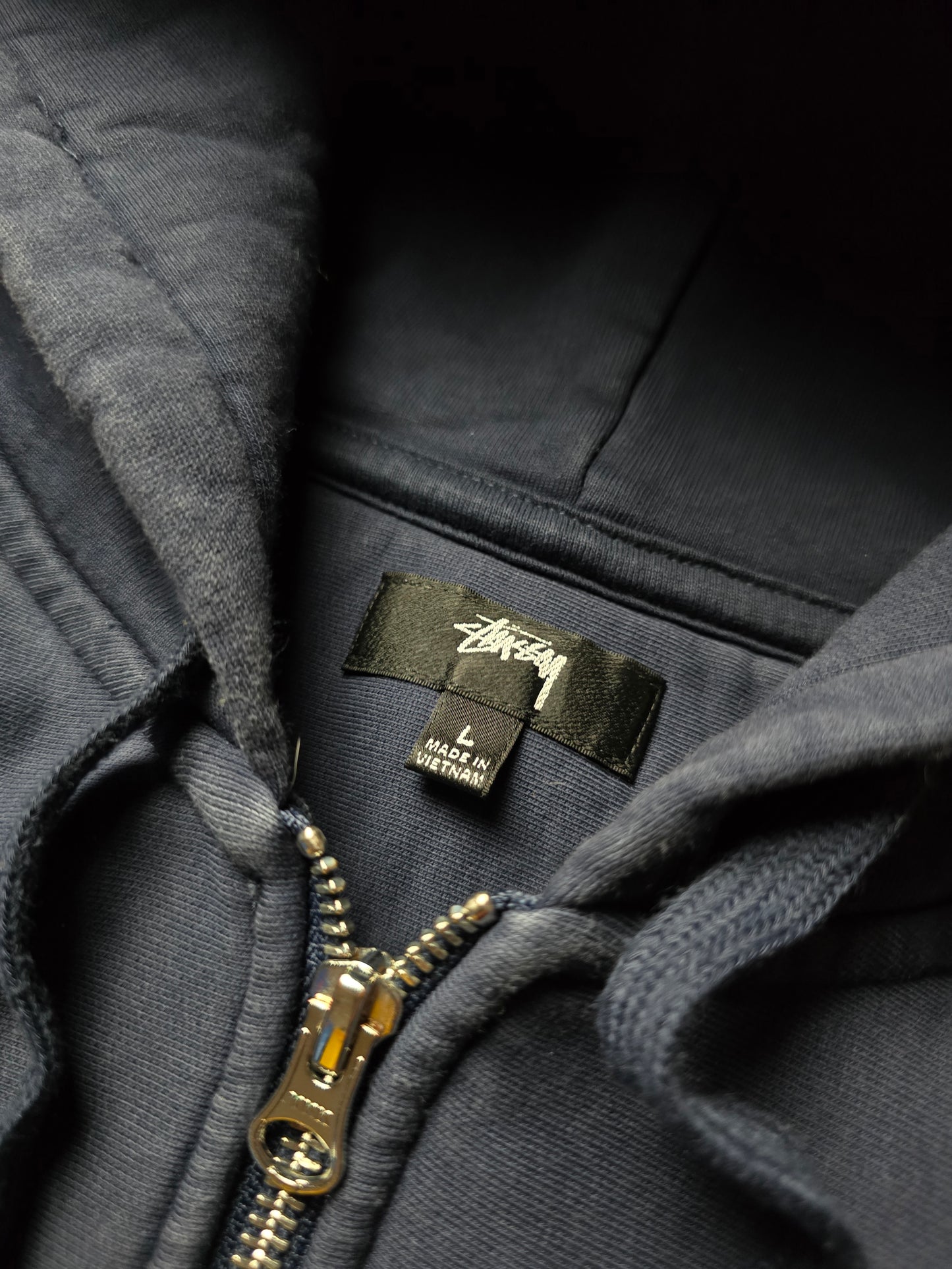 Stussy Stock Logo Zip Hoodie (L)