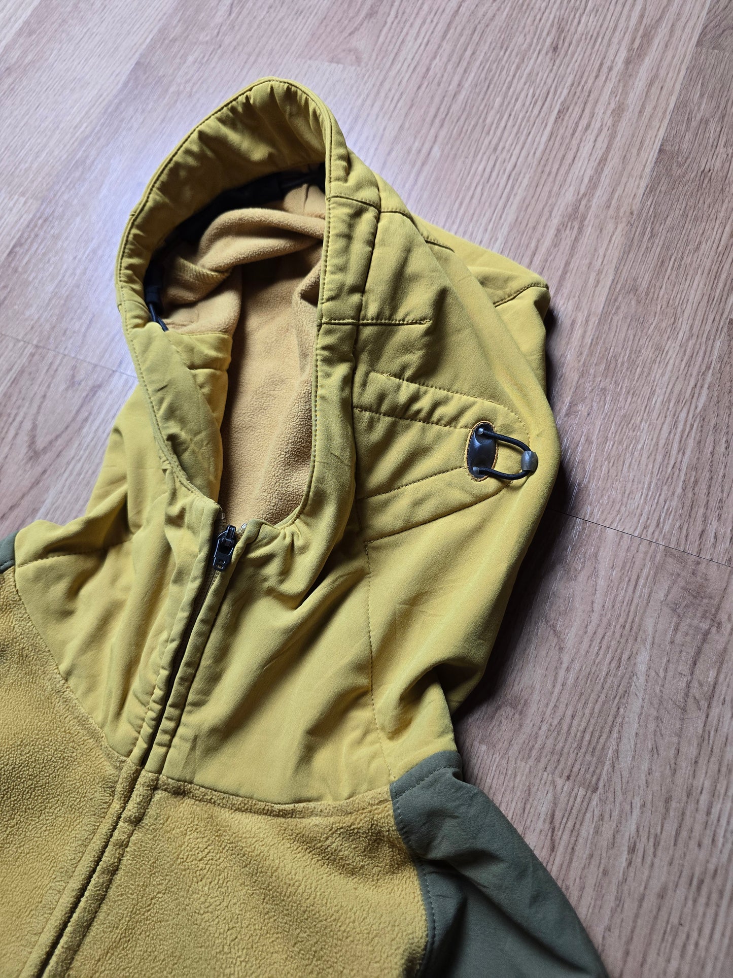 00s Oakley Zip-Up Technical Pannelled Fleece Hoodie (L)