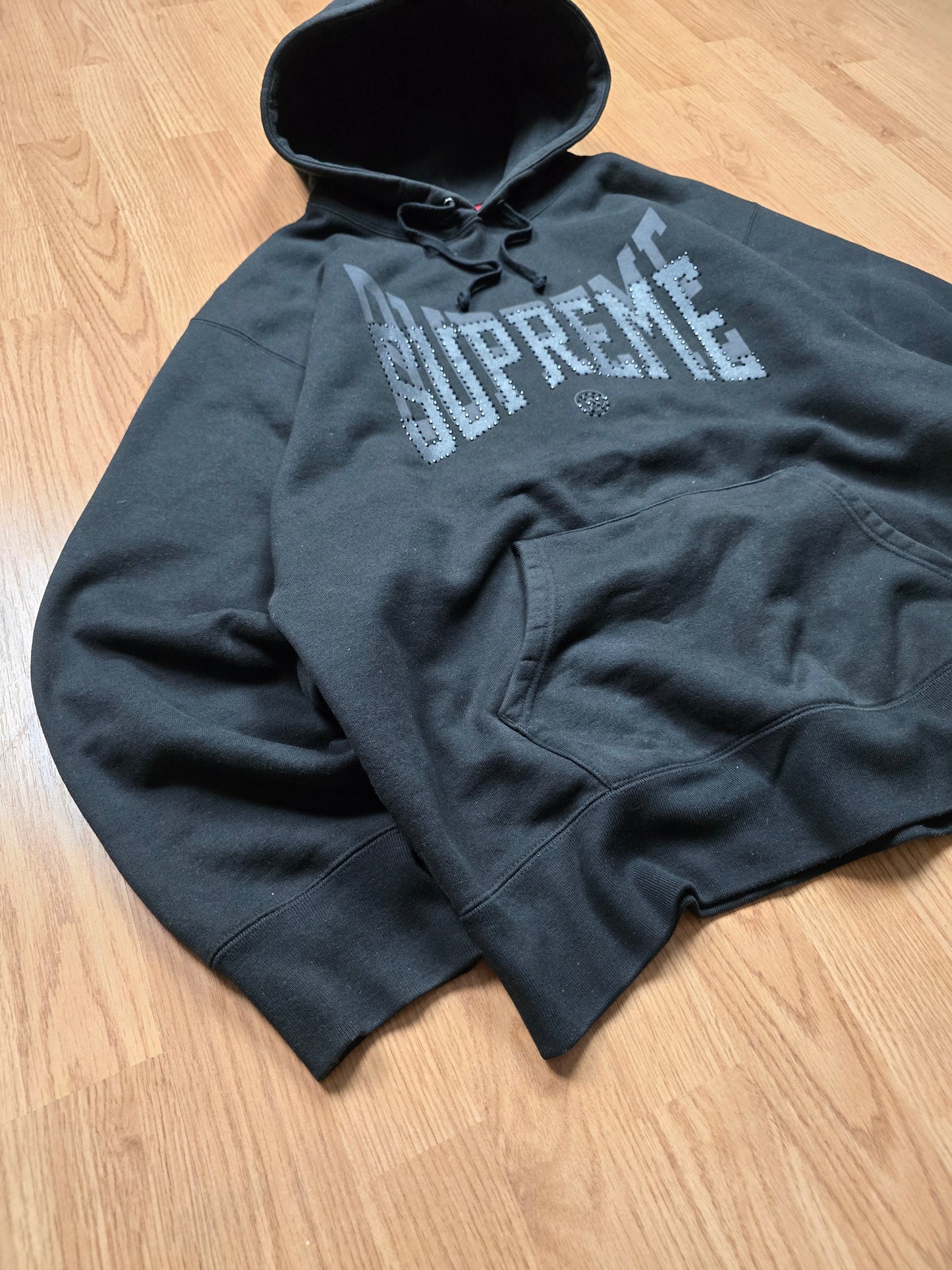 Supreme Rhinestone Shadow Hoodie (L)