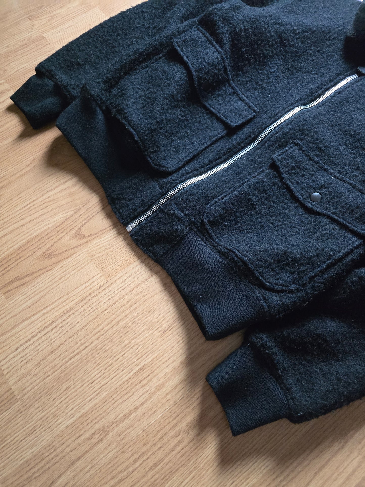 Stussy Wool B-10 Quilt Lined Bomber Jacket (M)