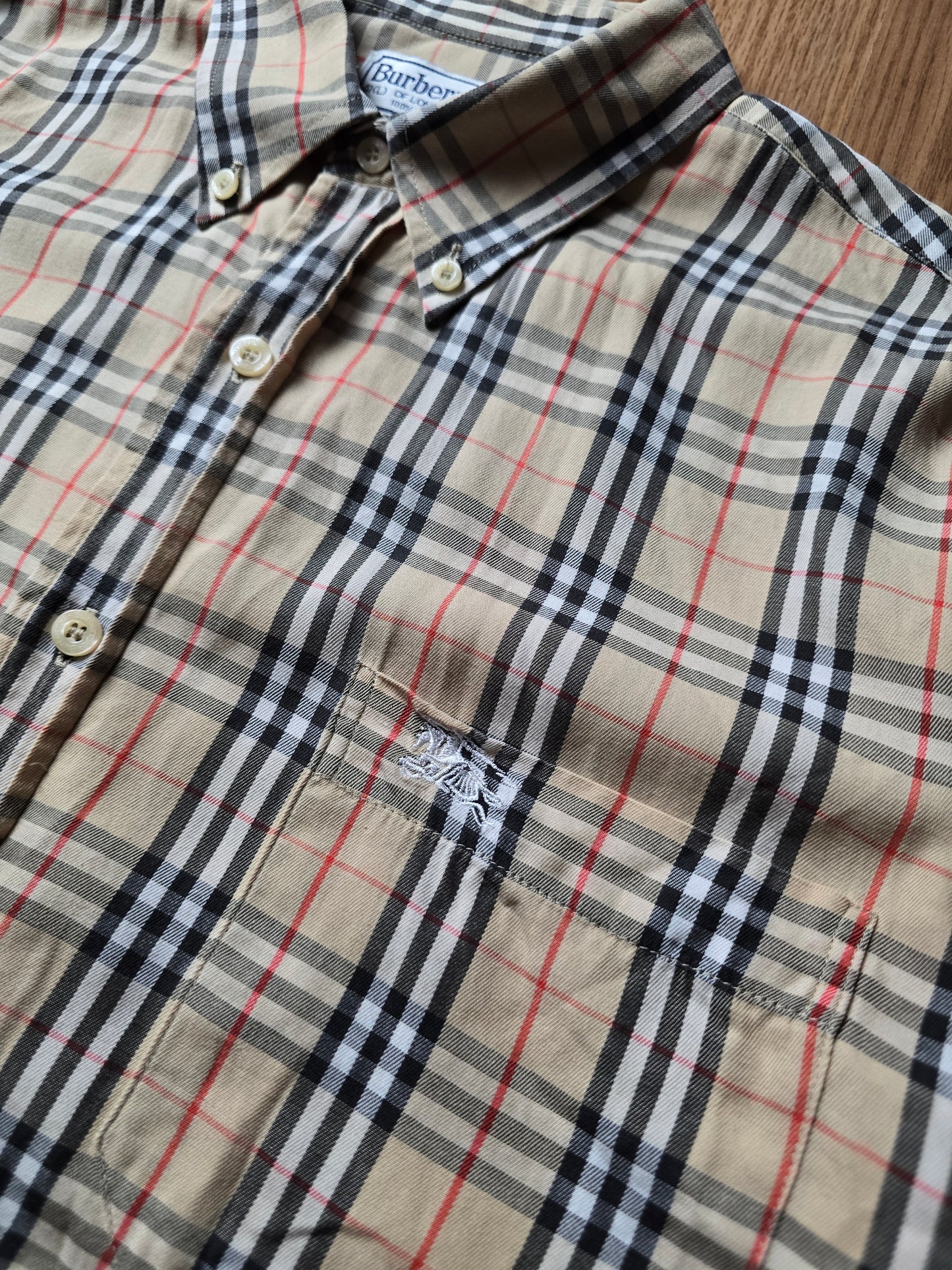 Vintage Burberry LS Nova Check Flannel Shirt (M)