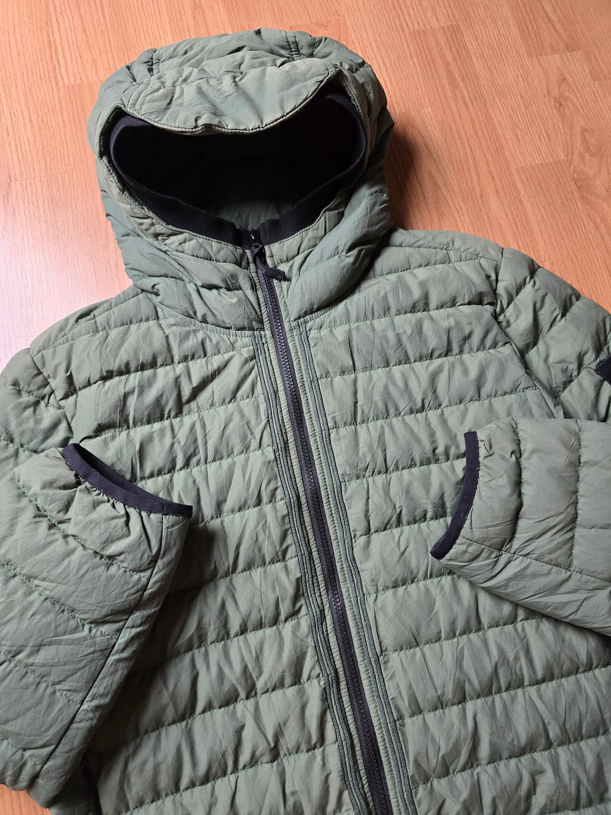Stone Island O-Cotton / R-Nylon Tela Down Puffer Jacket (L)