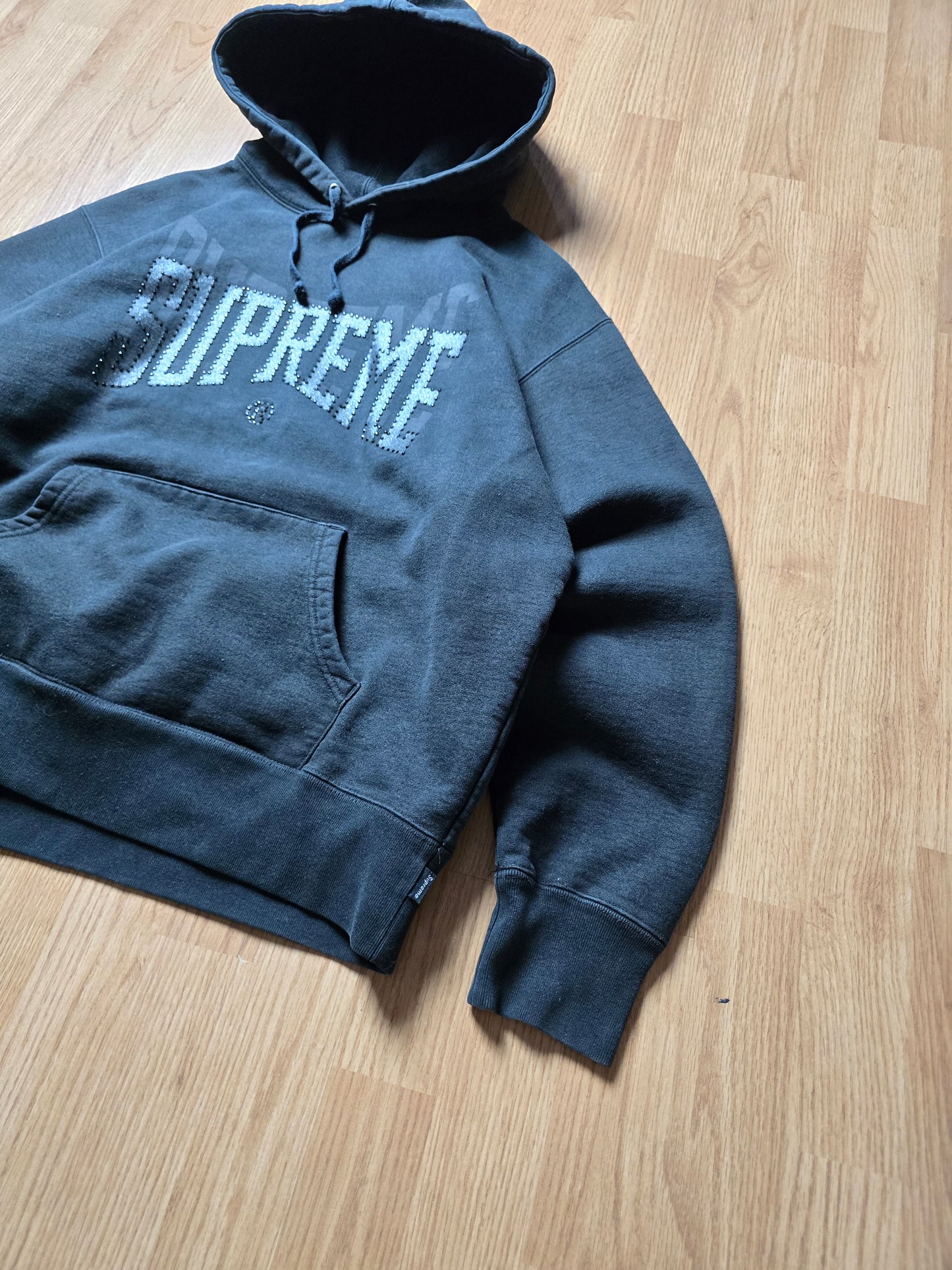 Supreme Rhinestone Shadow Hoodie (M)