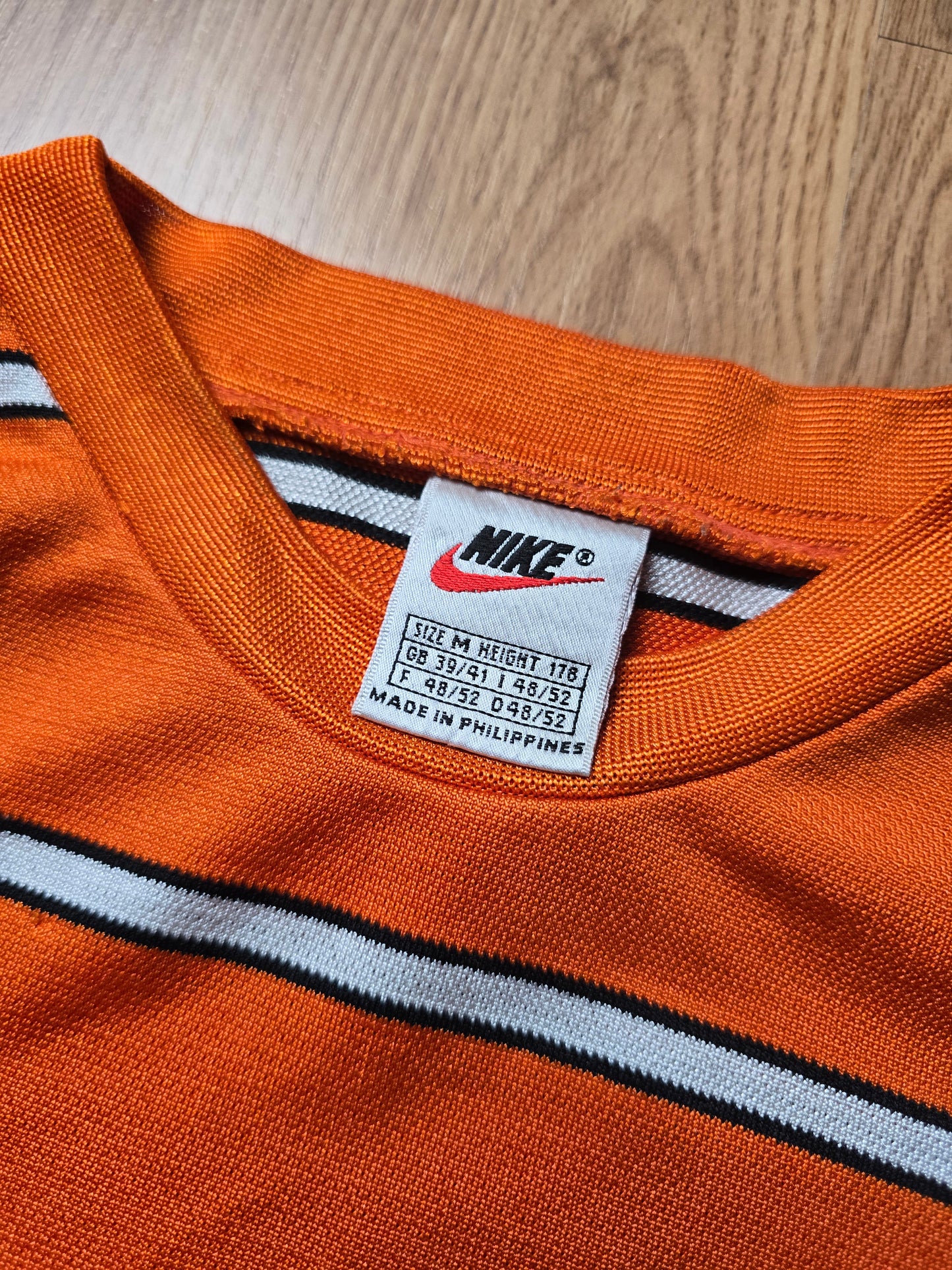 90s Nike Striped Sports Jersey (M)
