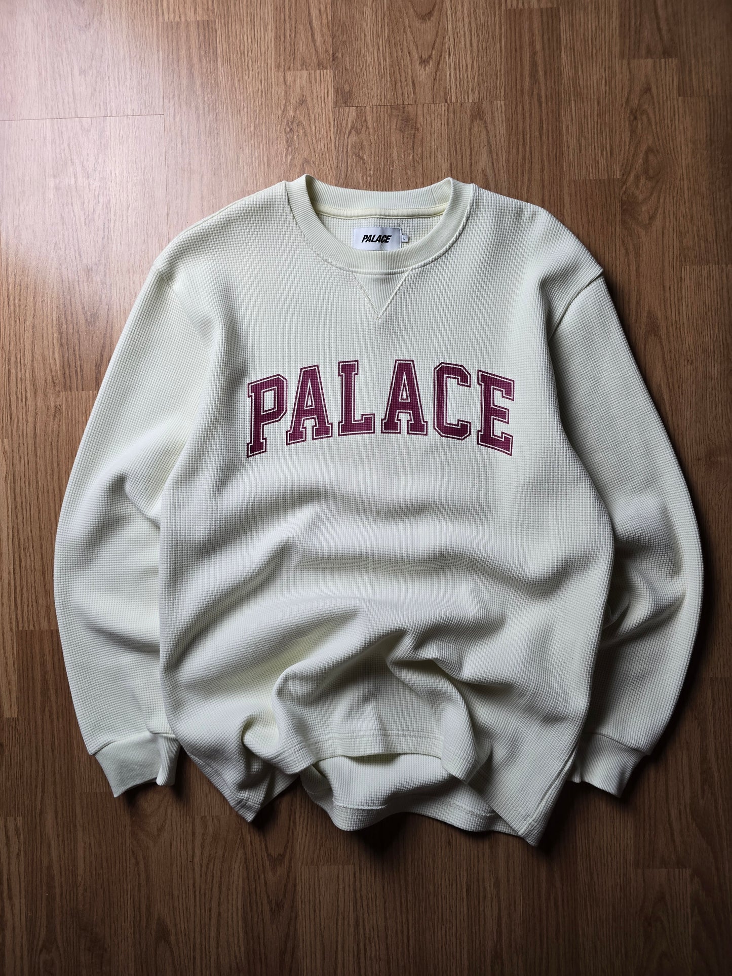 Palace Waffle Longsleeve Spellout Top (L)