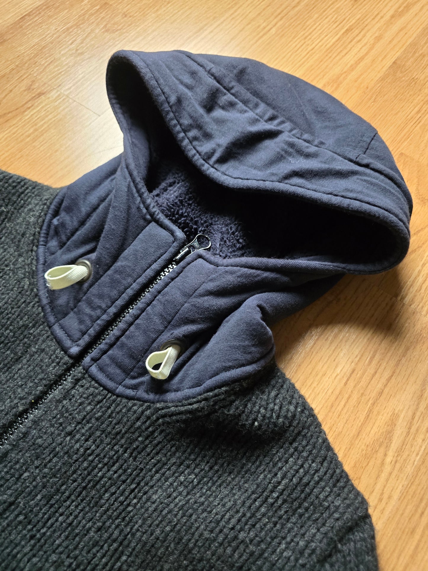 Stone Island AW11 Heavyweight Wool Knit Zip Hoodie (M)