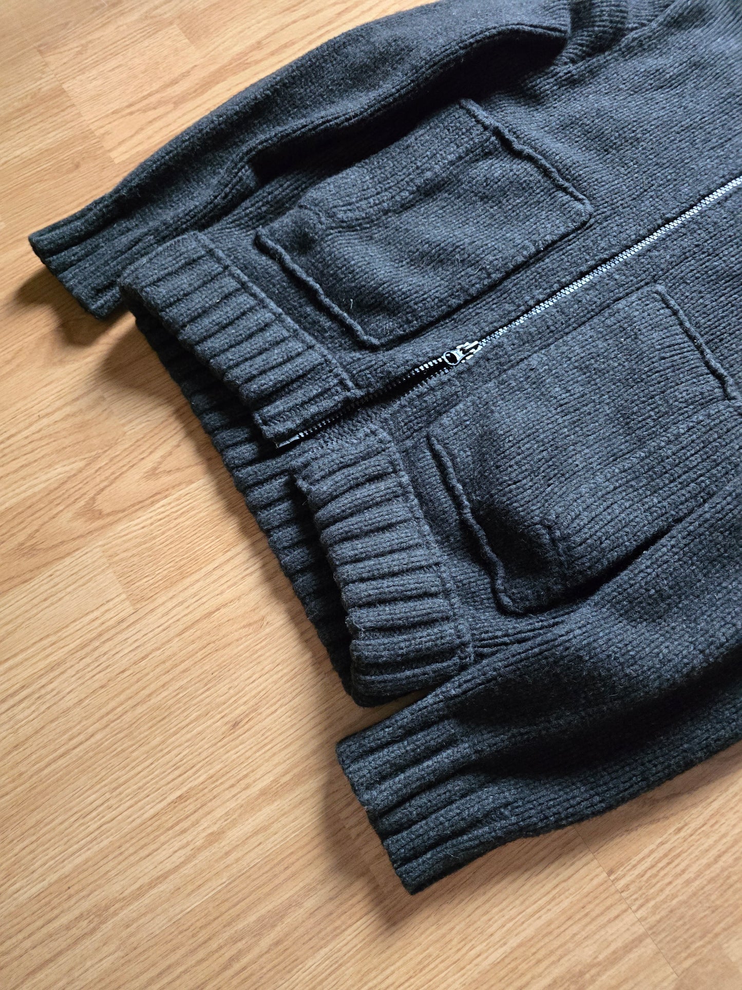 Stone Island AW11 Heavyweight Wool Knit Zip Hoodie (M)