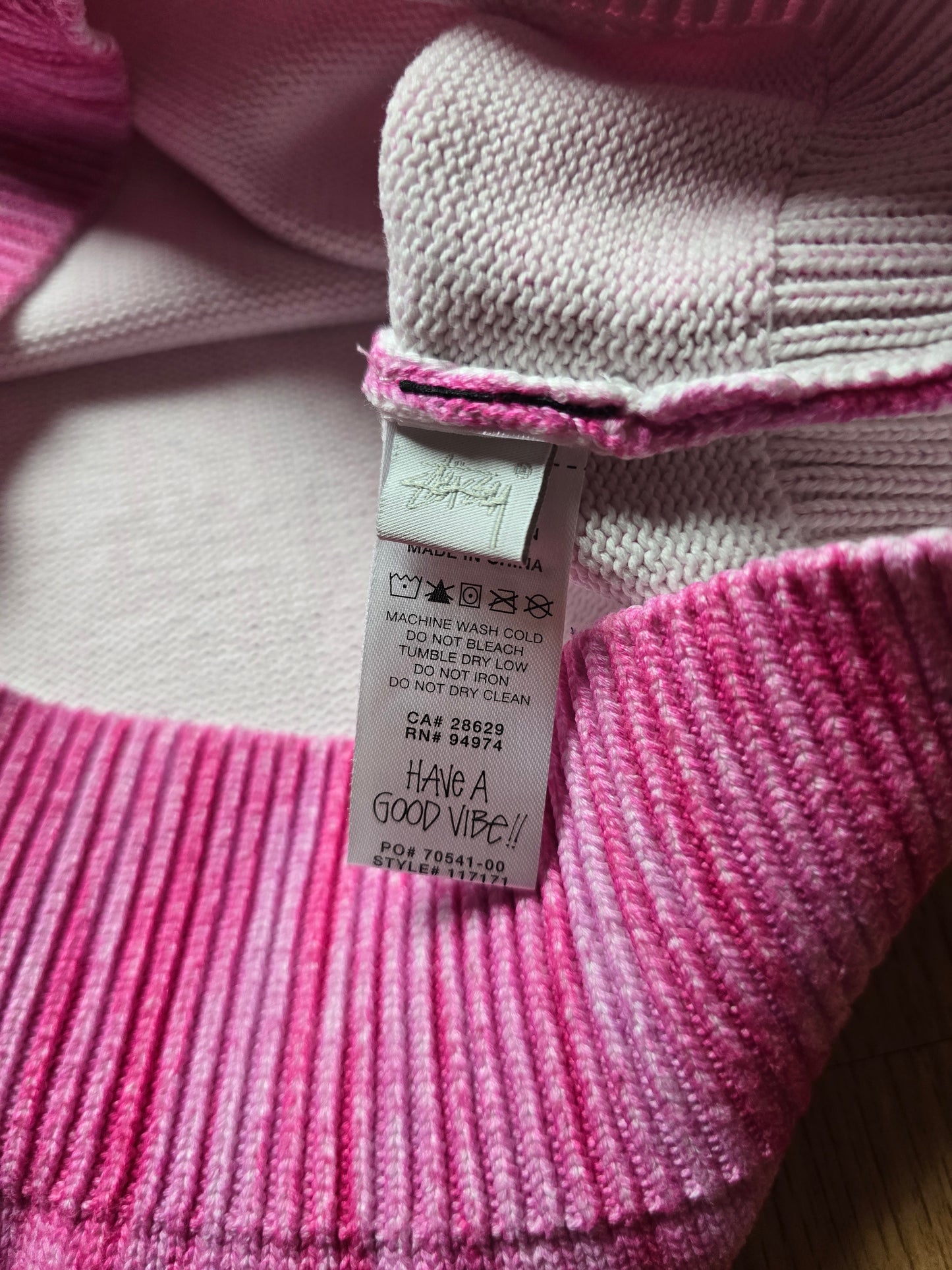 Stussy Printed Fur Knit Sweater (S)
