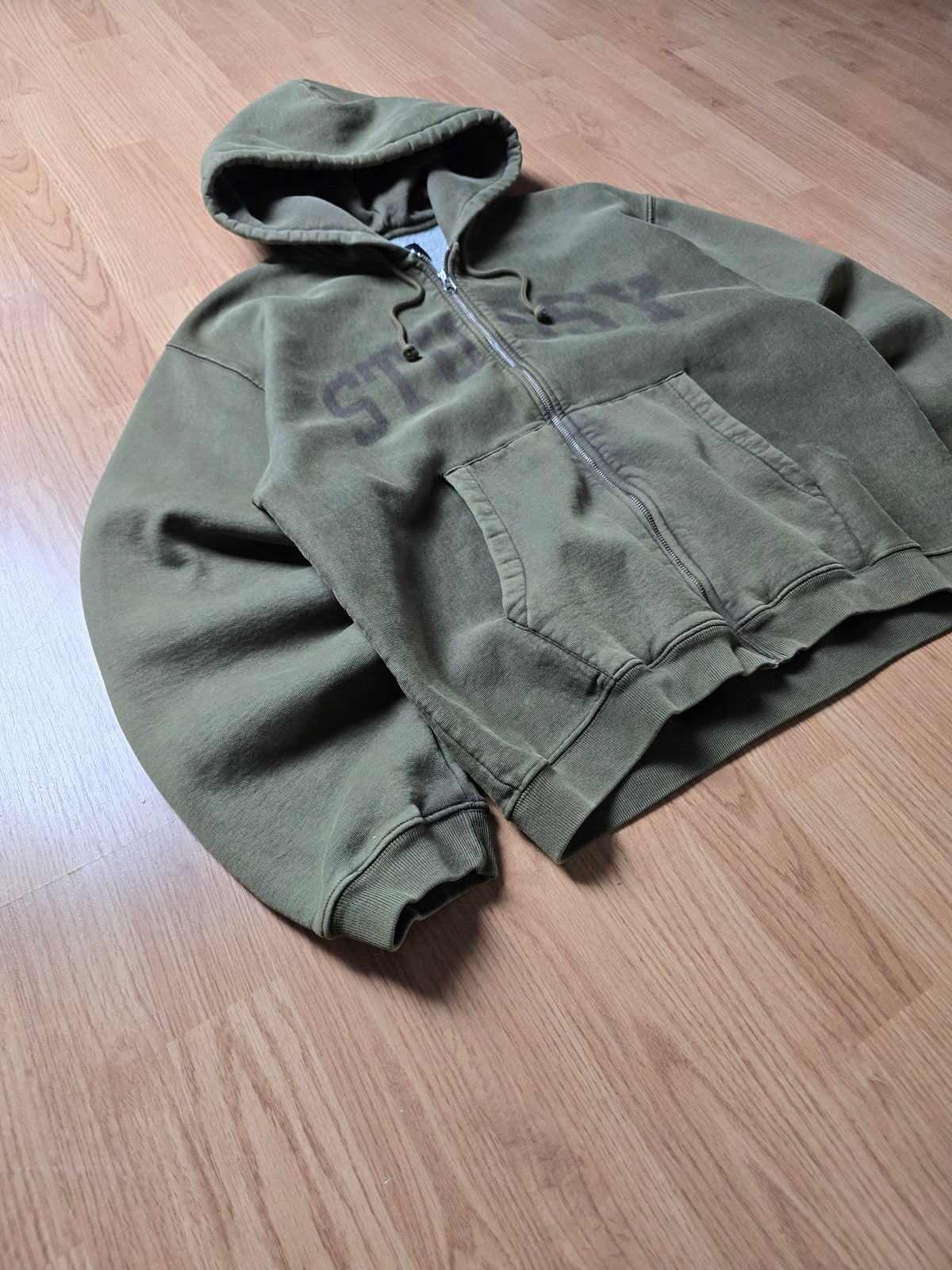 Stussy Faded Graphic Zip Hoodie (M)