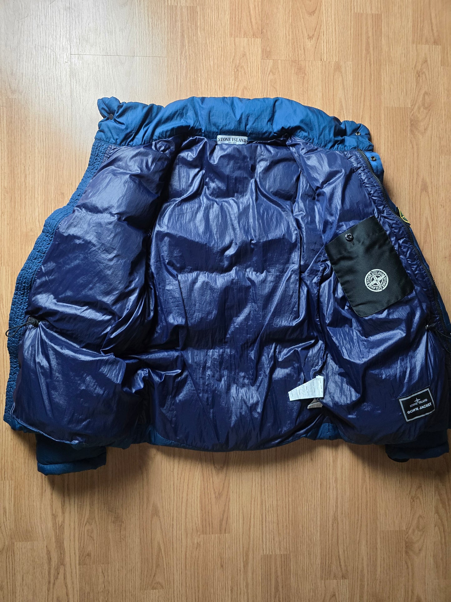 RARE Stone Island Opaque Nylon Tela Down Mesh Badge Puffer Jacket (M)