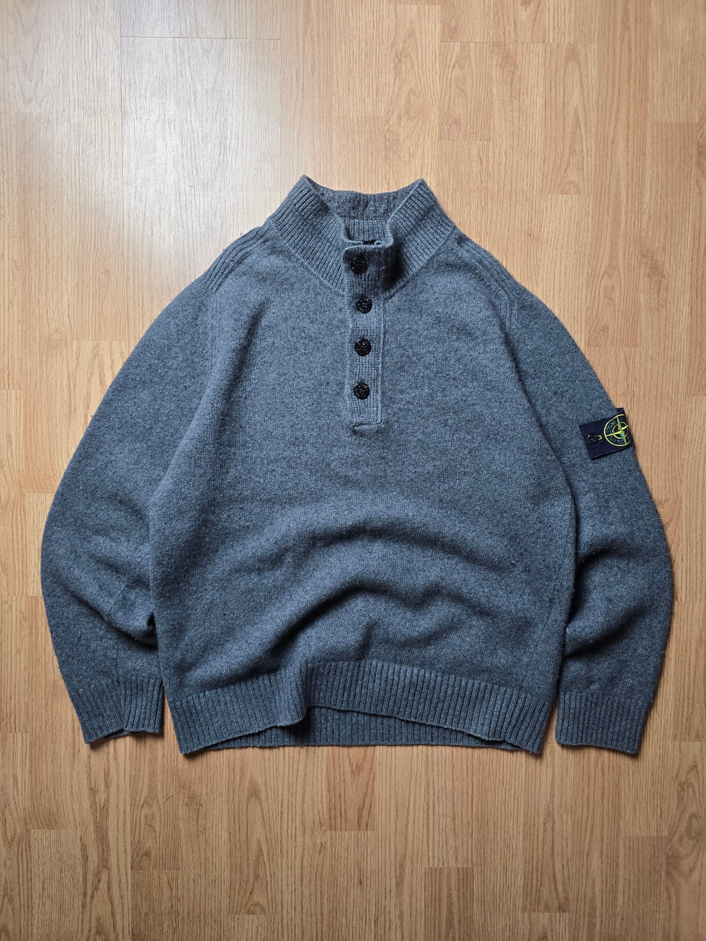 Stone Island Quater Zip Wool Blend Jumper (M/L)