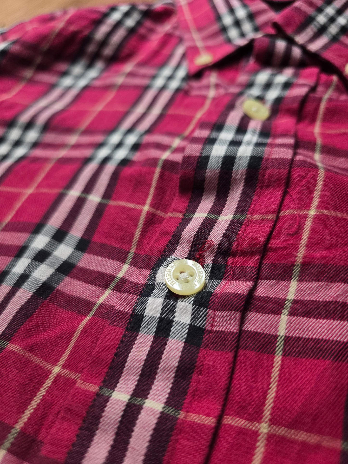 Vintage Burberry LS Nova Check Flannel Shirt (S)