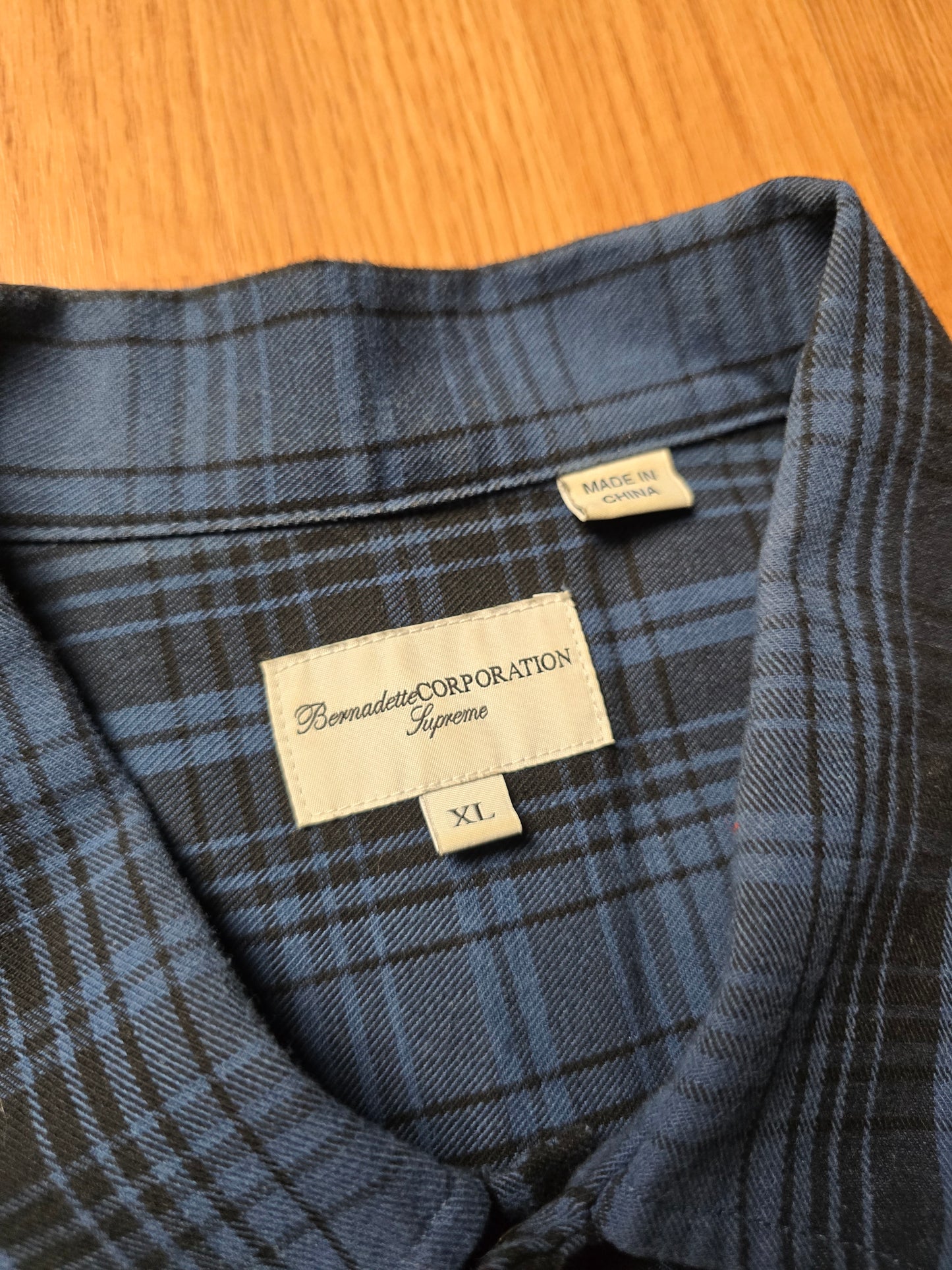 Supreme x Bernadette Corporation S/S Plaid Work Shirt (XL)