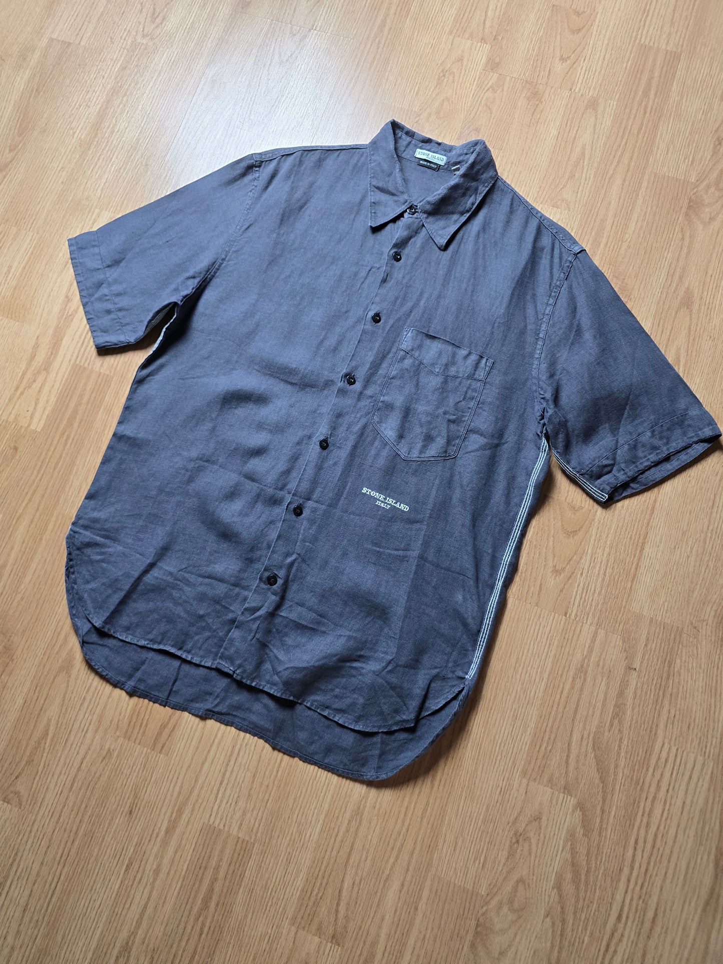 Vintage Stone Island Linen/Lino Flax SS Button Shirt (M/L)