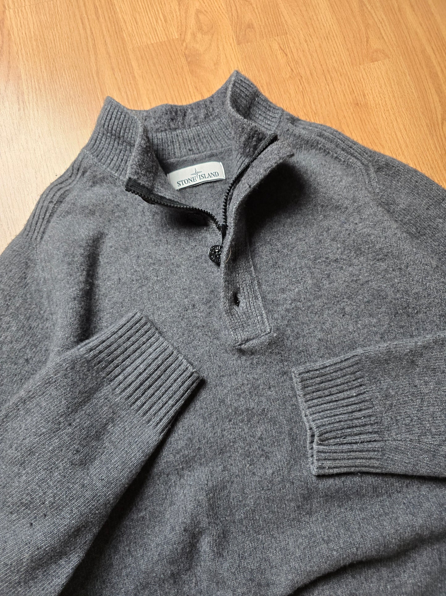 Stone Island Quater Zip Wool Blend Jumper (M/L)