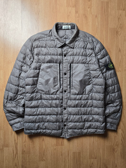 Stone Island Garment Dyed Micro Yarn Down Overshirt Jacket (XXL)