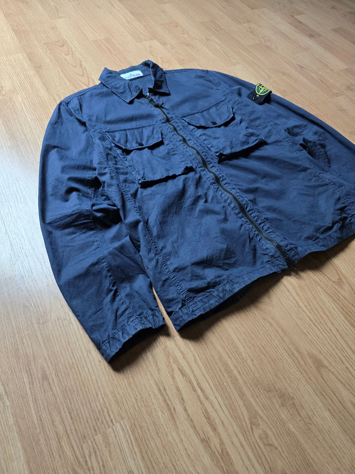 Stone Island Garment Dyed Zip Overshirt (S)