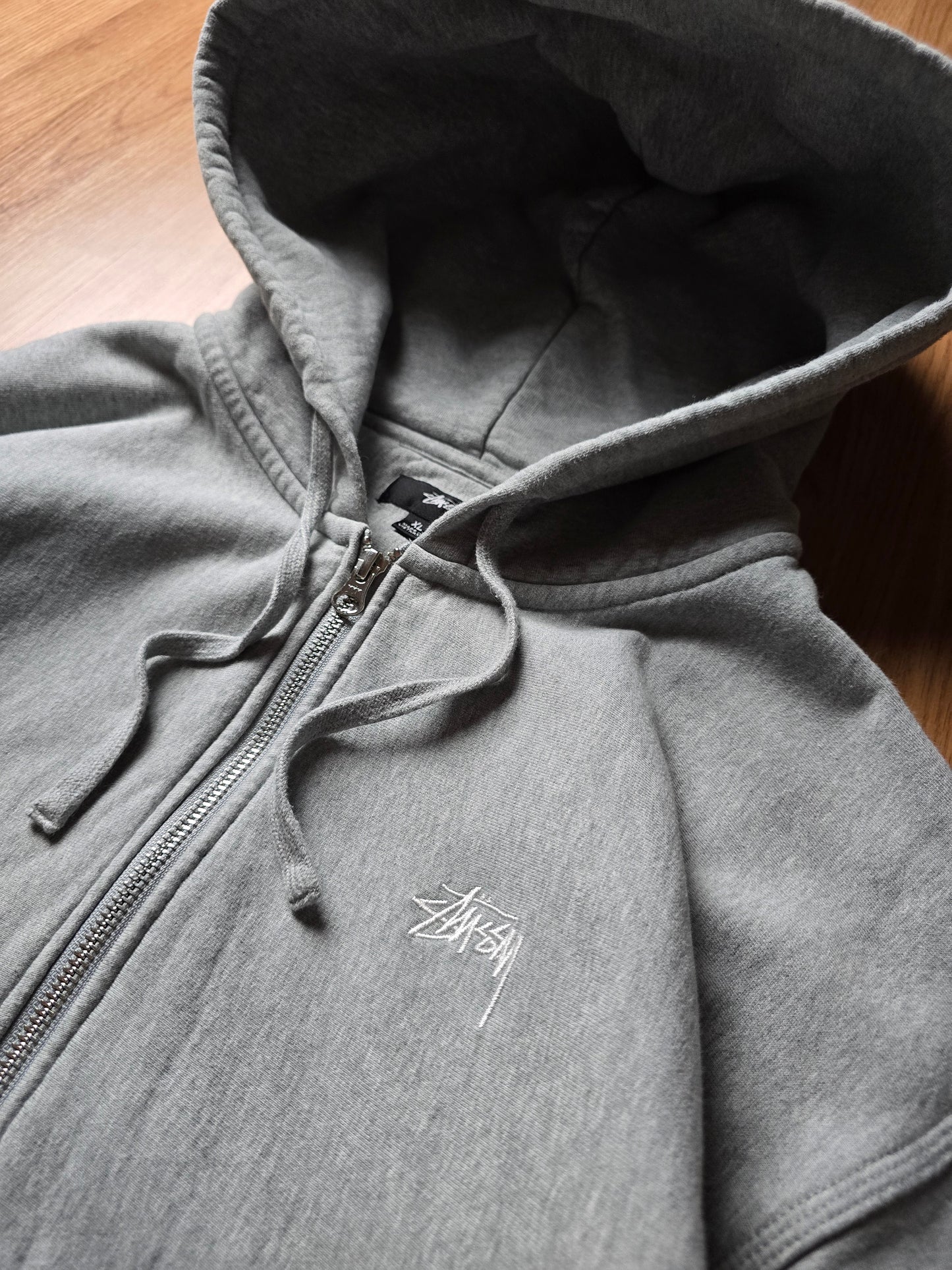 Stussy Stock Logo Zip Hoodie (XL)
